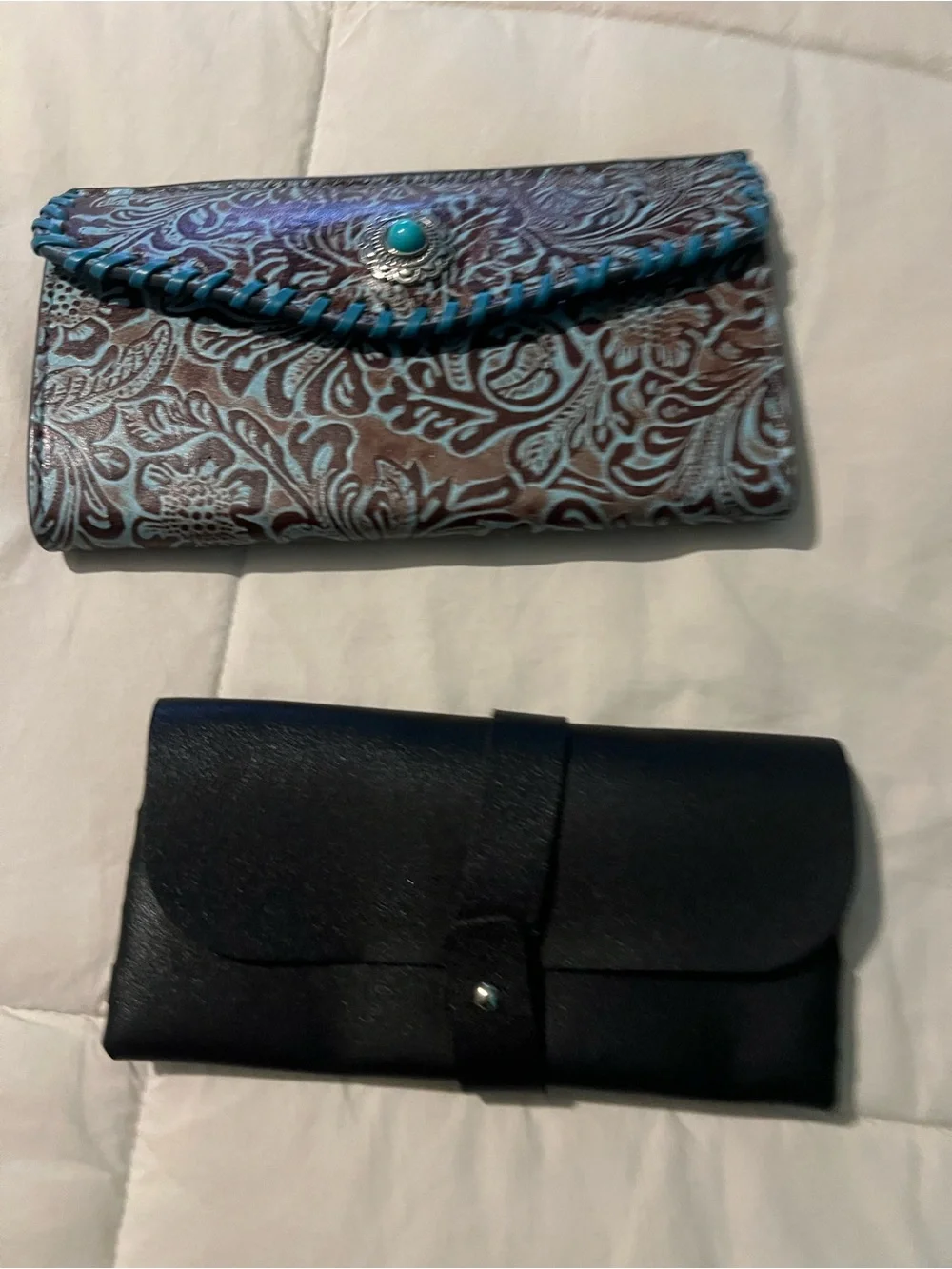 Timberland Tri-Fold Wallet, Sunglasses Case & Black & Brown Floral Wallet